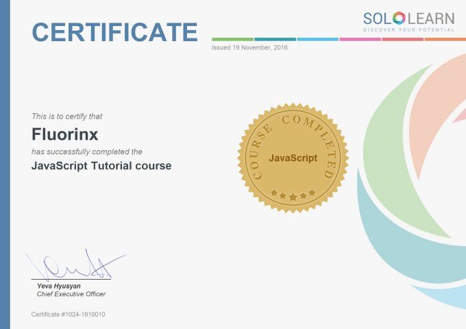 SoloLearn Certificate - Sololearn : Apprendre à coder mais pas que