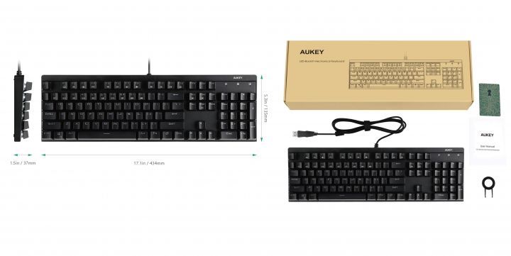 clavier gamer aukey test review rotek