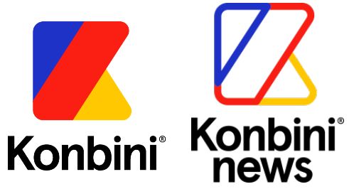 Comparaisons des logos Konbini & Konbini News