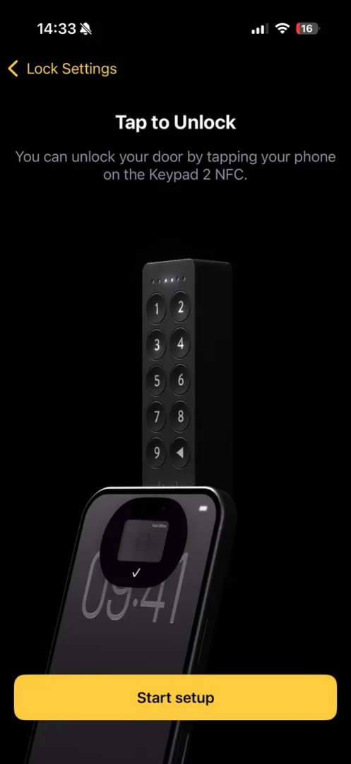 Application Nuki écran Tap to Unlock présentation Keypad 2 NFC