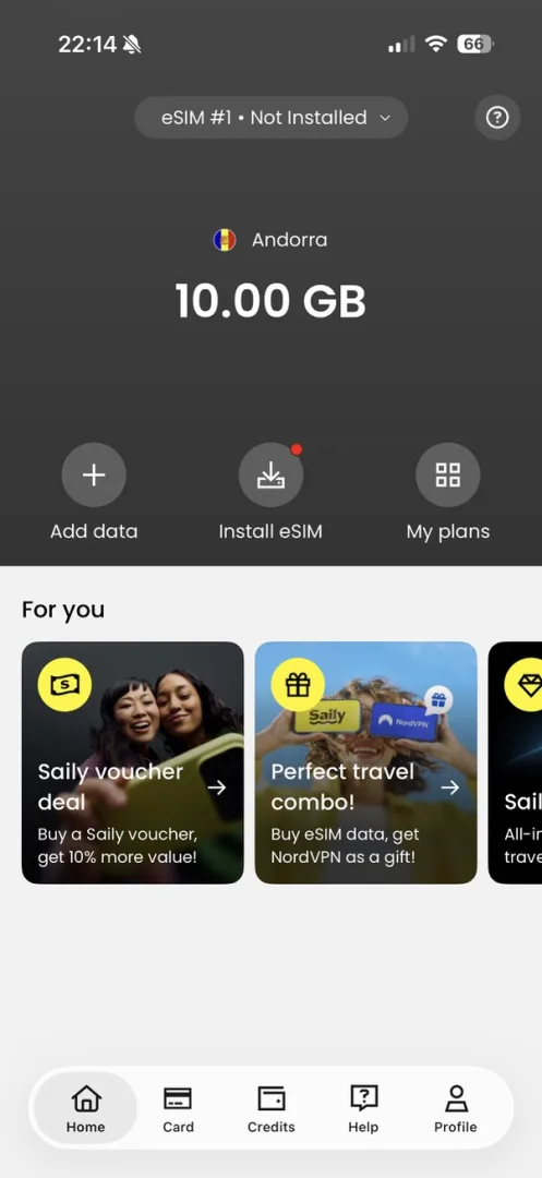 10 gb de données Saily en Andorre