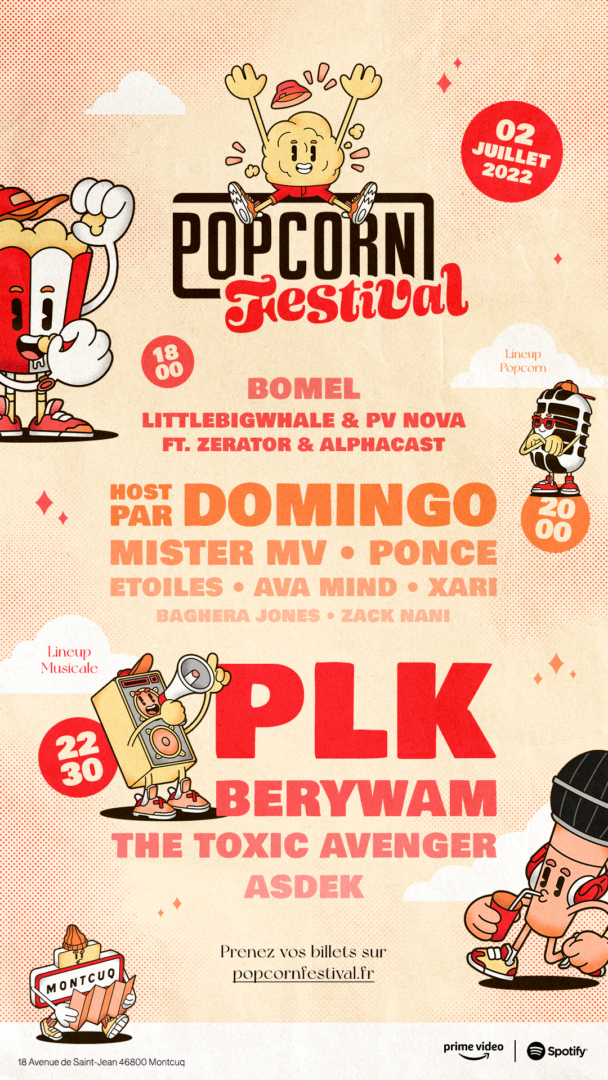 popcorn festival montcuq domingo artistes line up
