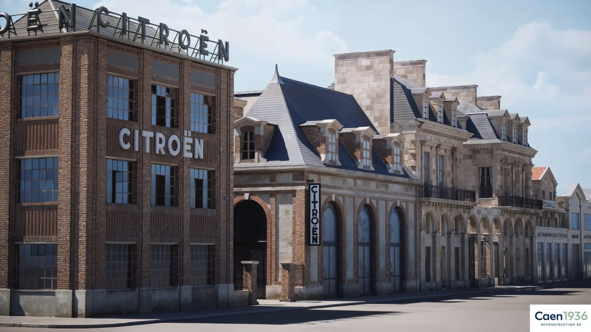 Caen 1936 Cadomus reconstruction 3D