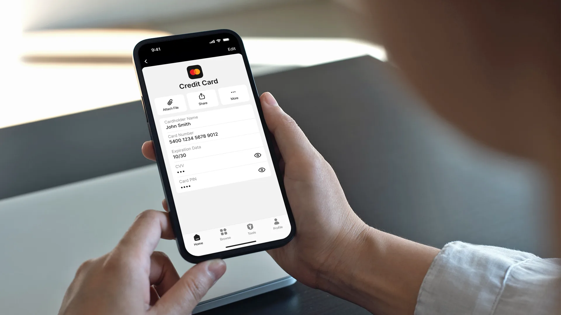 carte bancaire stockée dans nordpass