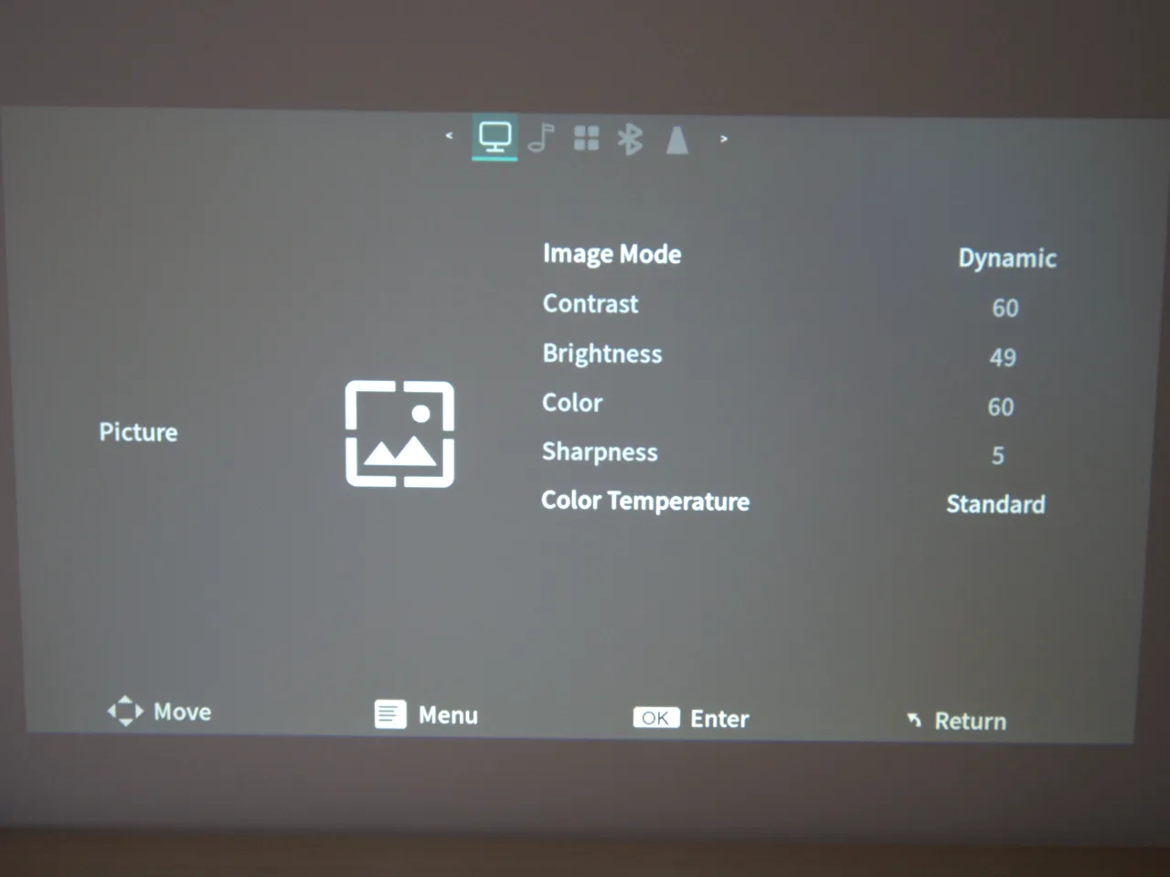 Philips NeoPix 150 écran de configuration de l'image