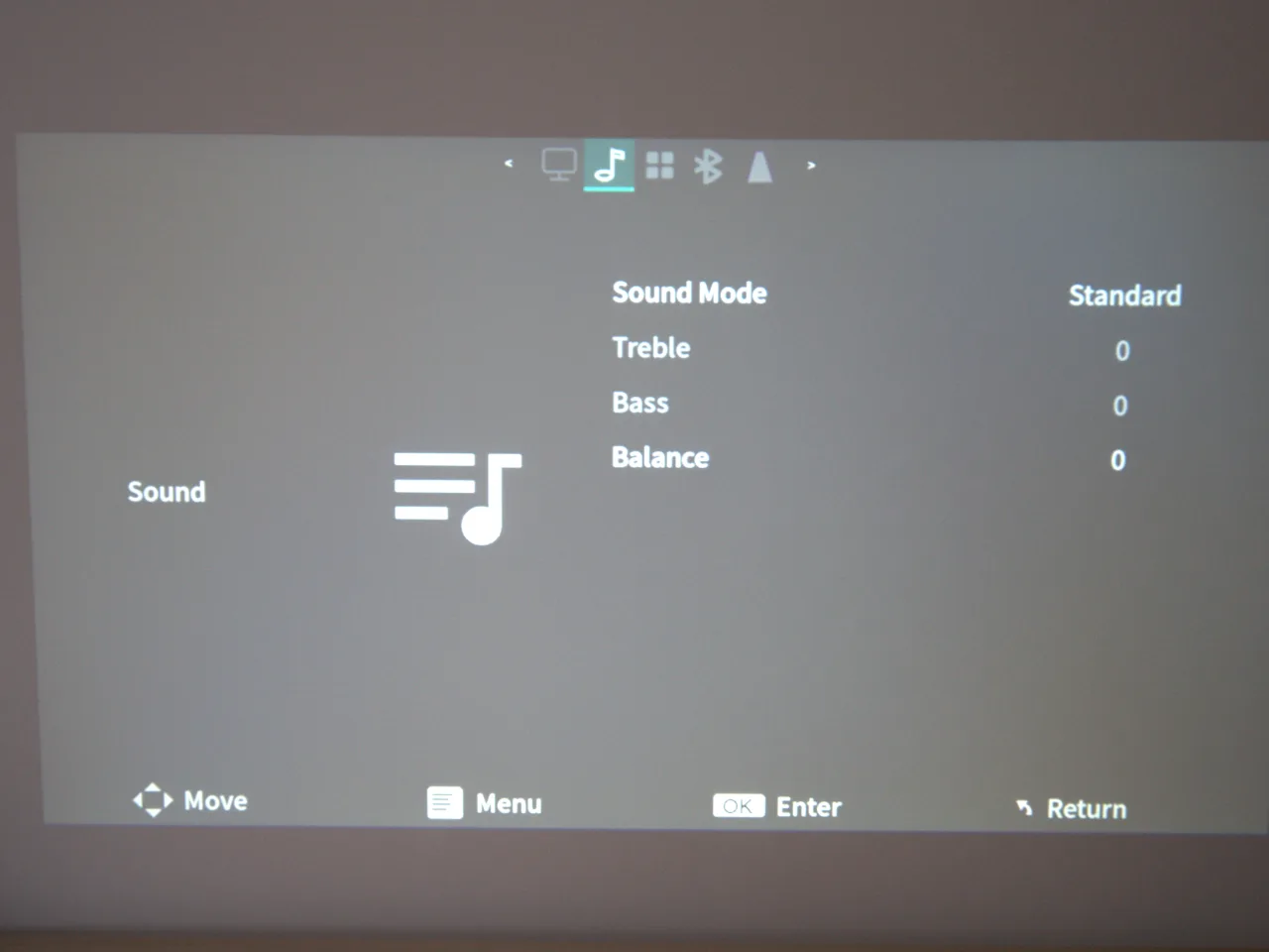 Philips NeoPix 150 écran de configuration du son