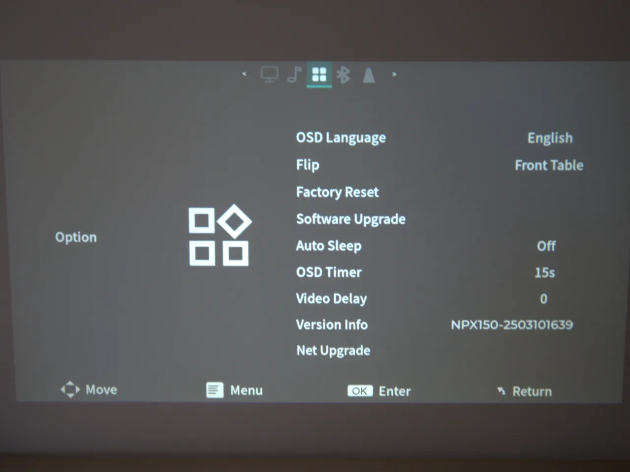 Philips NeoPix 150 écran de configuration général