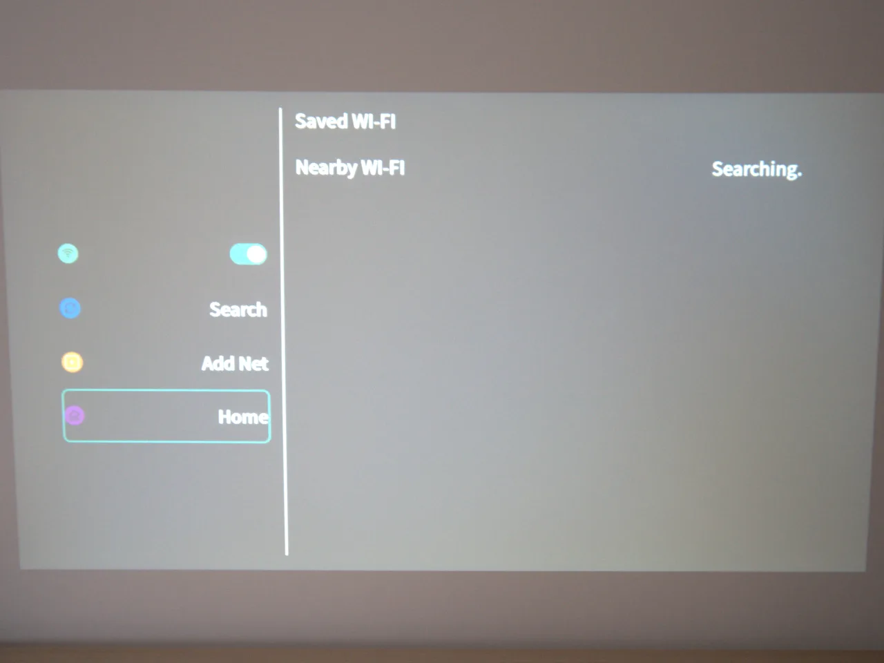 Philips NeoPix 150 écran de configuration du wifi