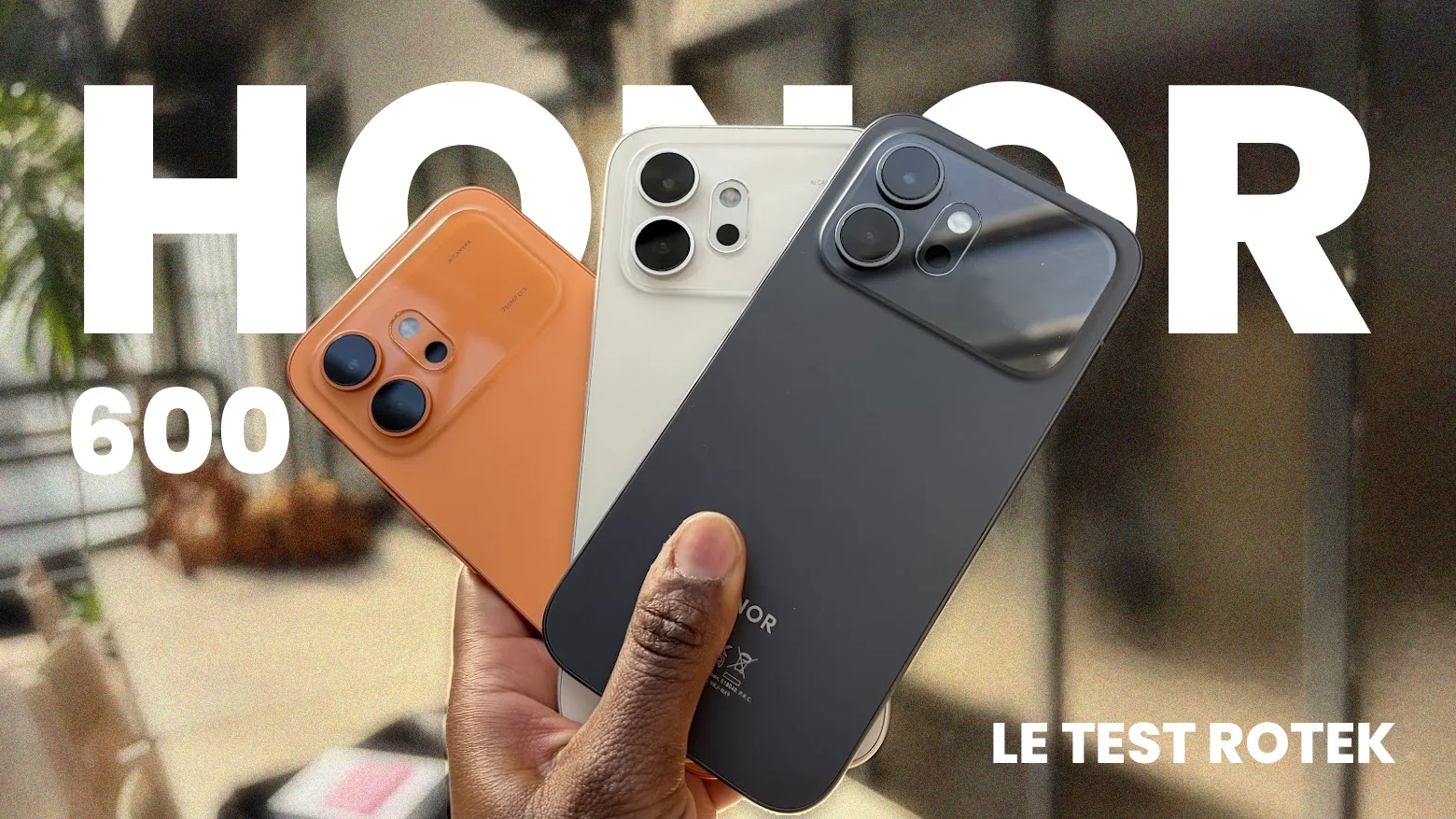 honor 600 orange, beige noir test avis rotek