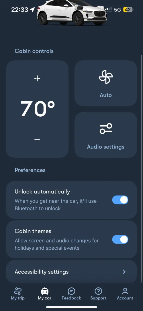 Options supplémentaires incluant déverrouillage automatique et thèmes