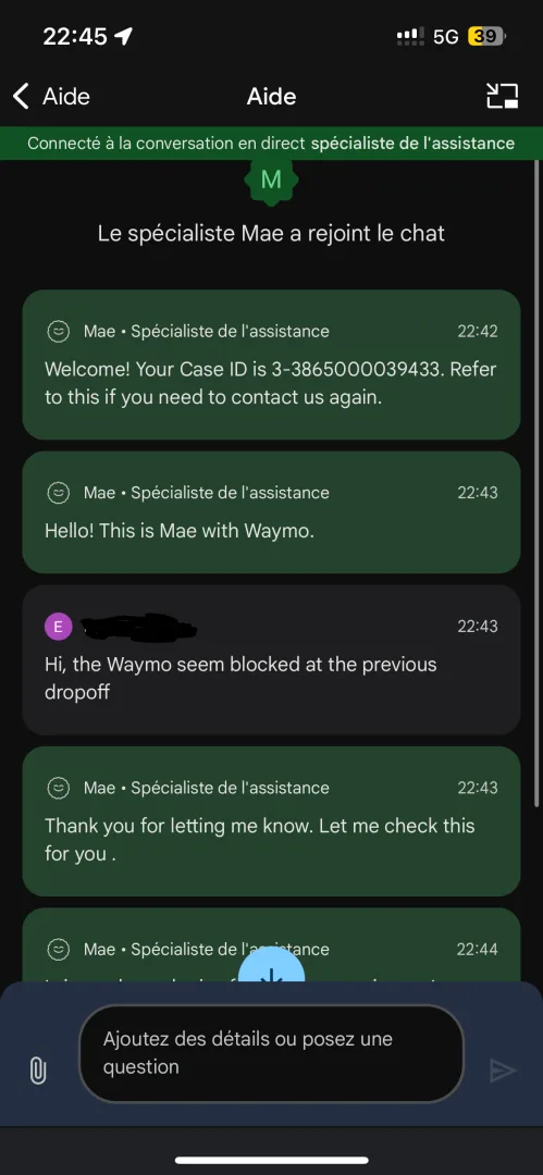 Support waymo