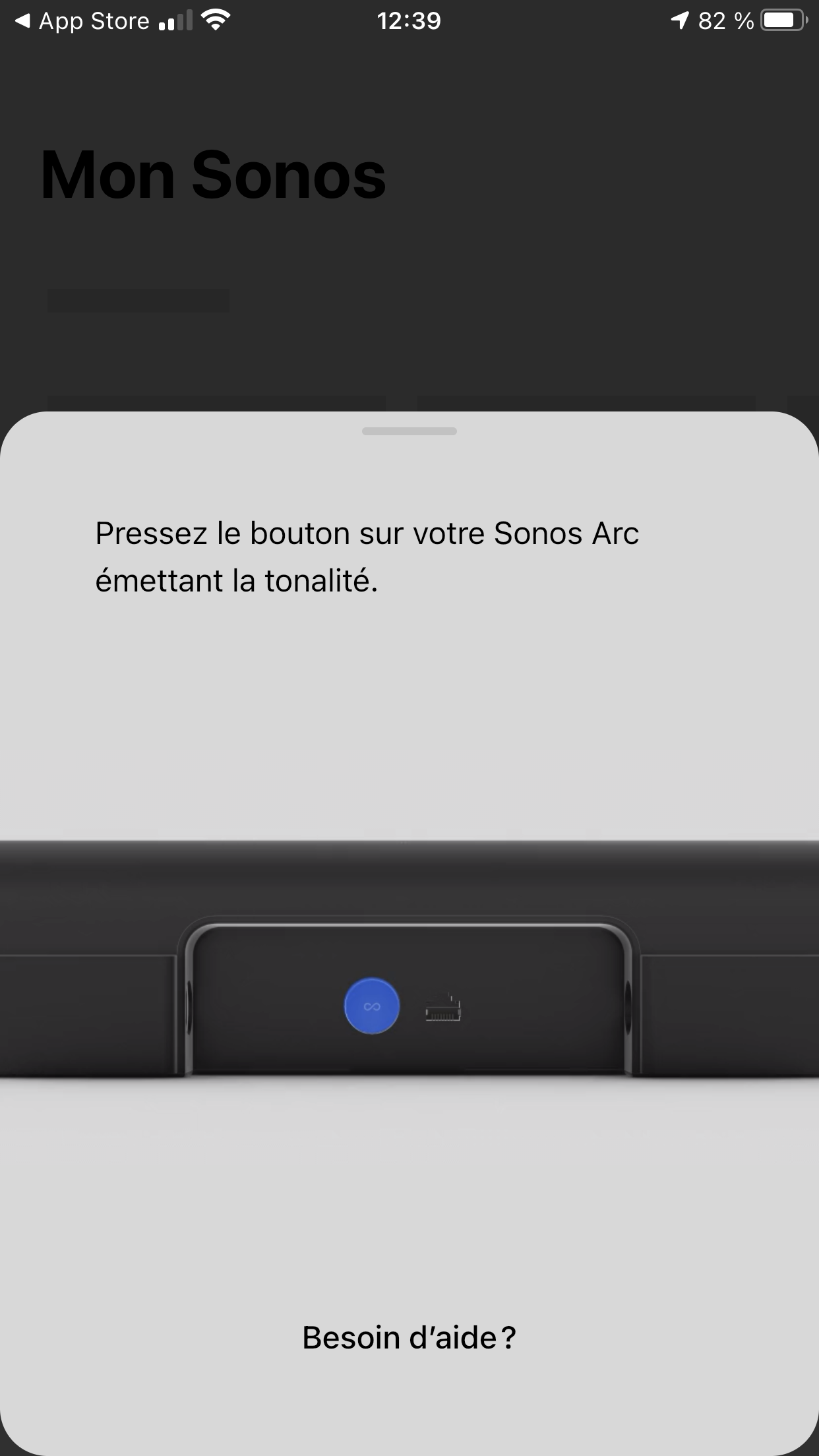 Sonos Arc barre de son configuration