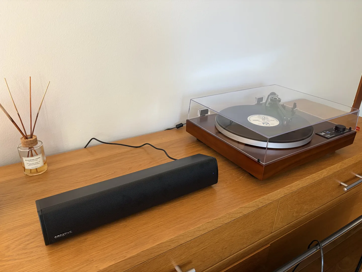 Sound Blaster GS3 en Bluetooth avec une platine vinyle Dual CS 529 BT