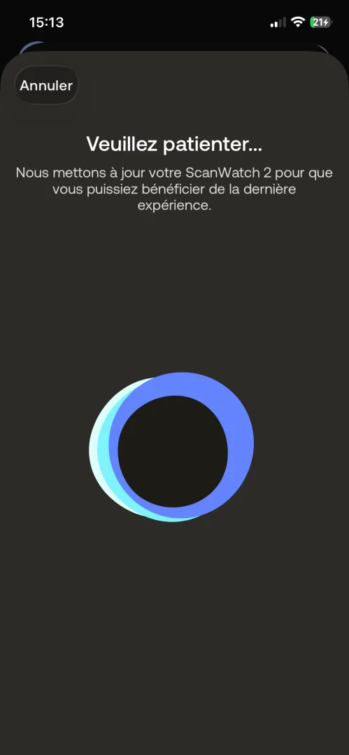 Withings Health Mate processus configuration initiale iPhone