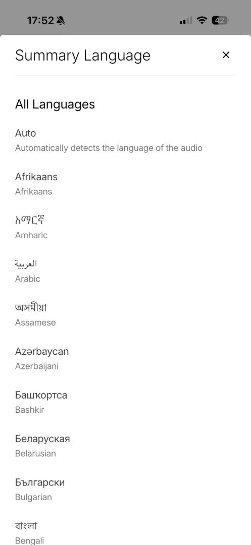 Plaud 112 langues gérées