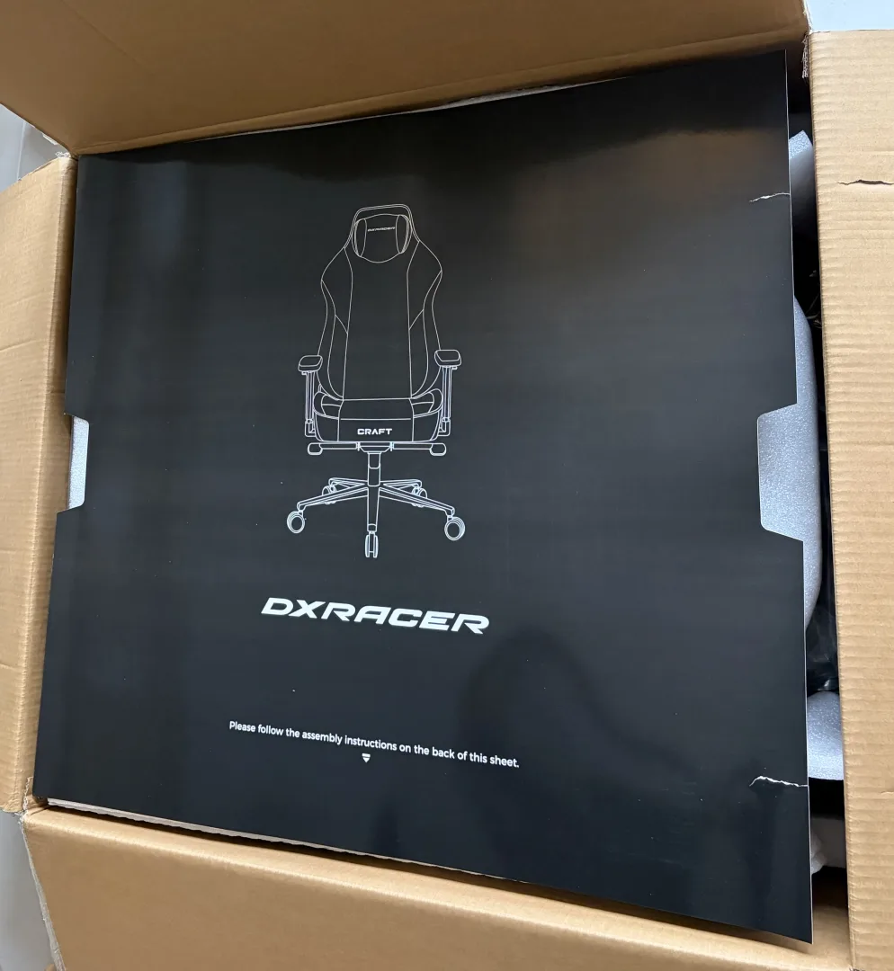 Carton chaise DXRacer Craft