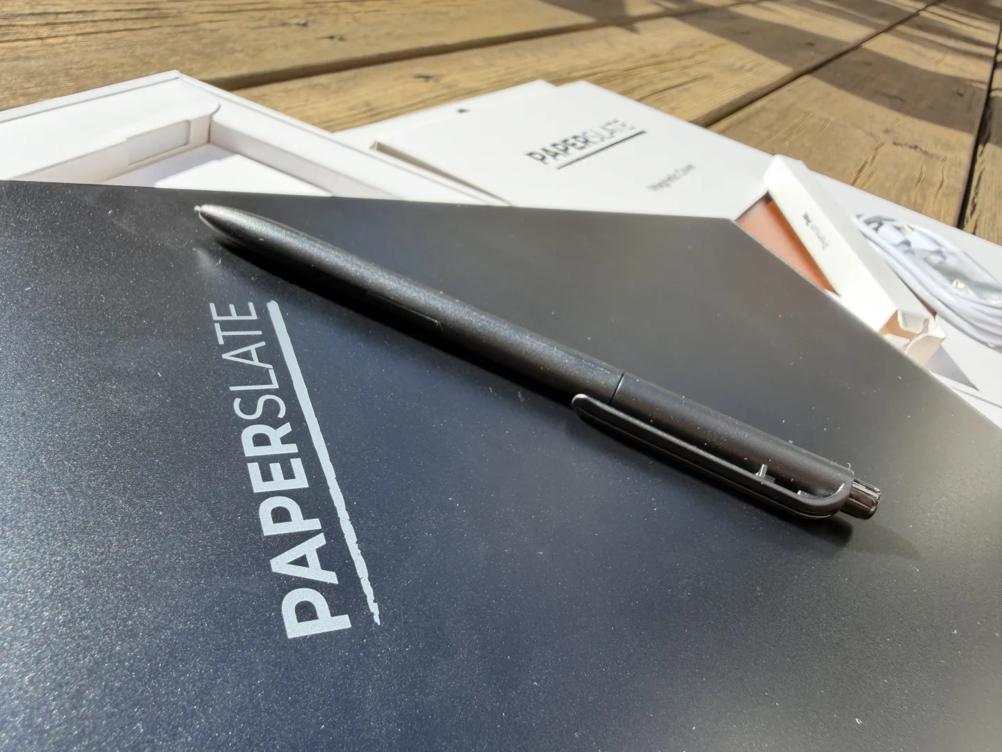 dos de la paperslate avec stylet