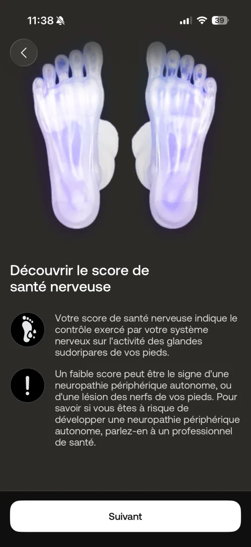 Découvrir le score de santé nerveuse : explication dans l'app