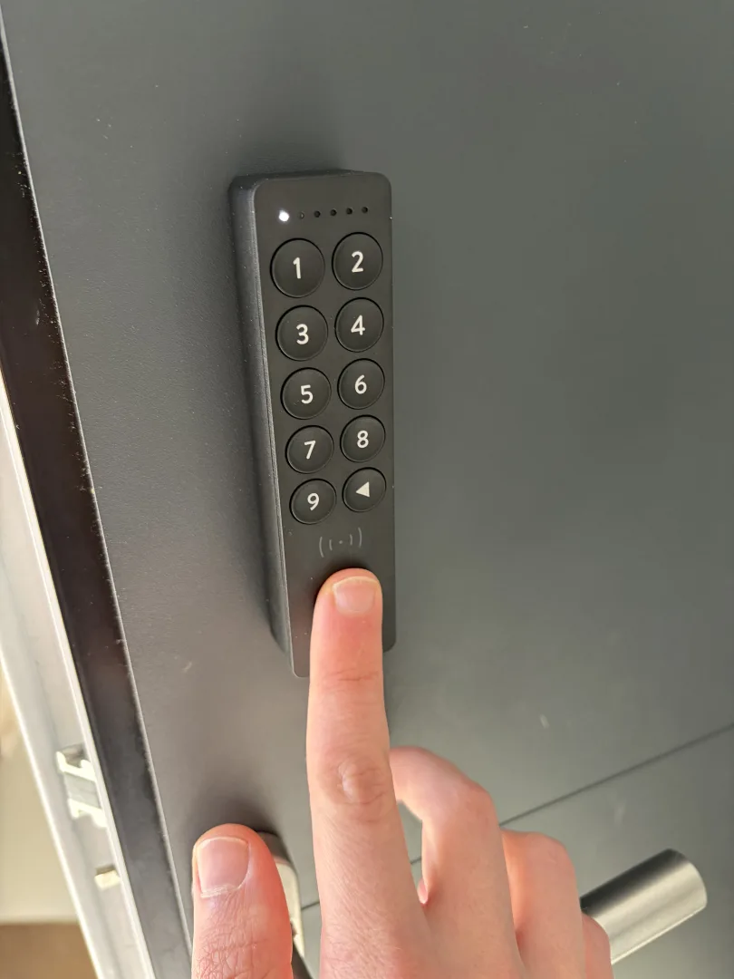 Utilisation capteur empreinte digitale Nuki Keypad 2 NFC sur porte