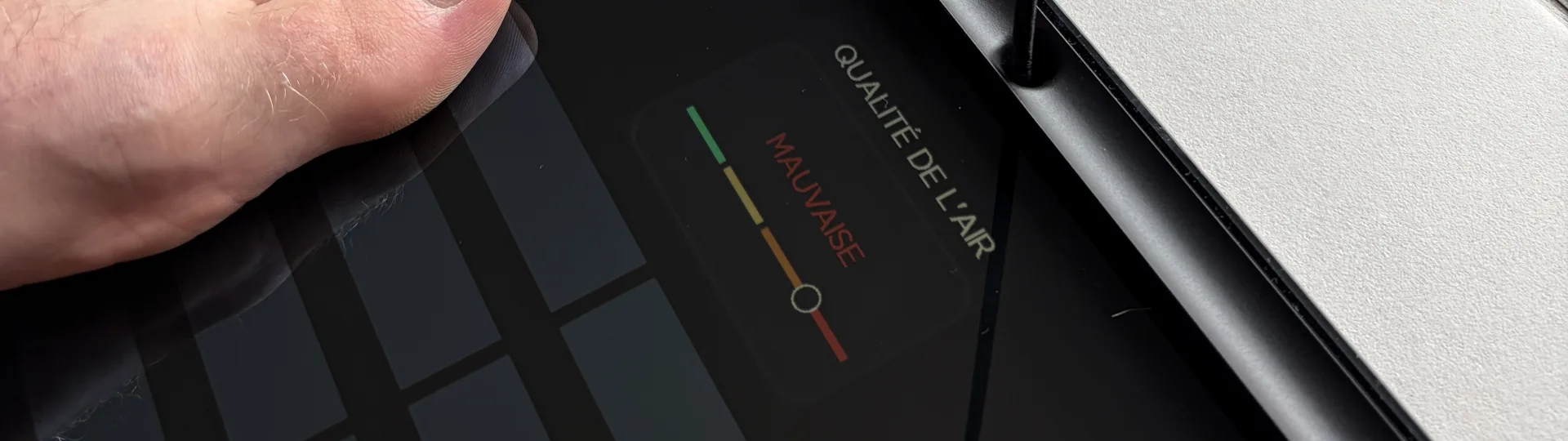 Qualité de l'air : mauvaise