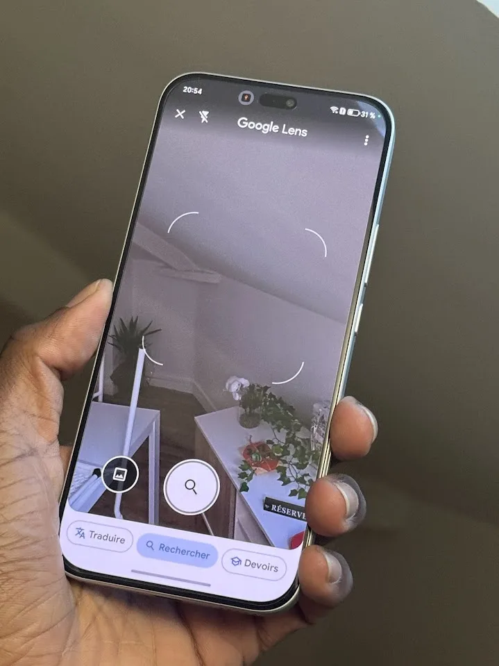 google lens sur un smartphone android