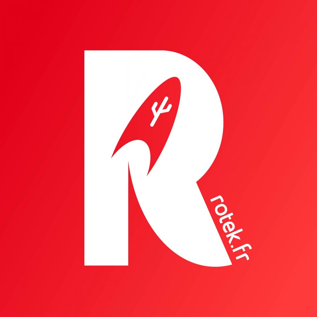 Logo Rotek 2019 2020 fond rouge