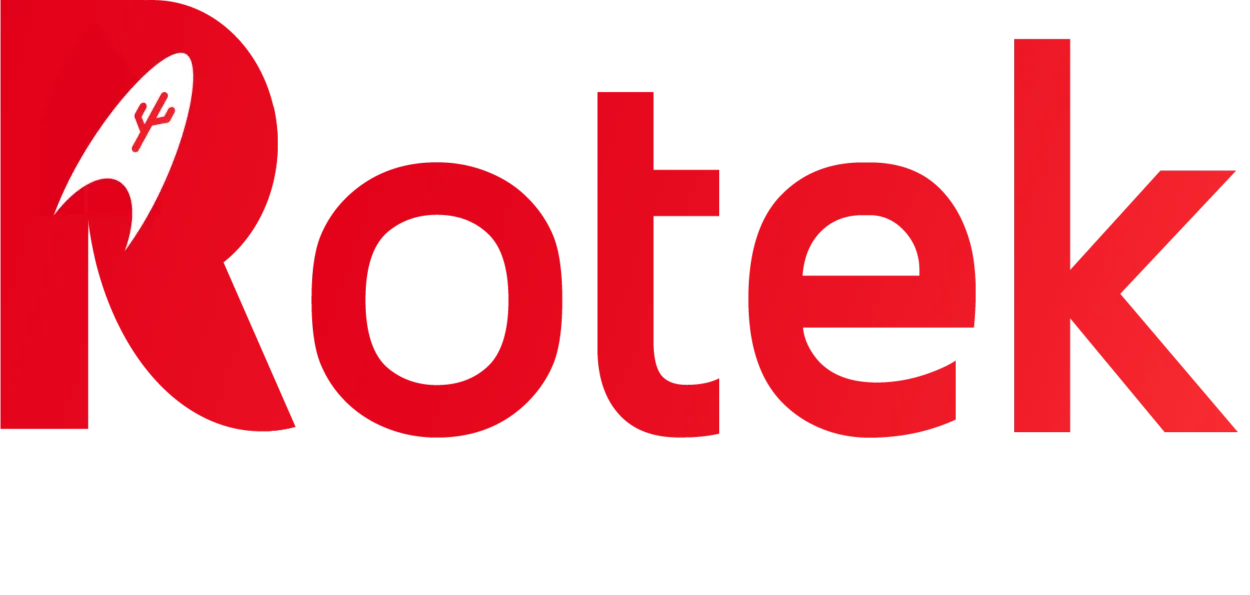 Logo rotek complet rouge
