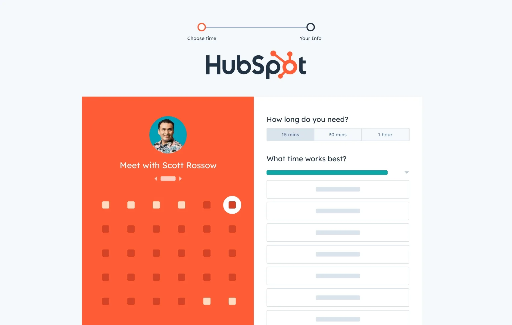 Outil de prise de rendez-vous HubSpot