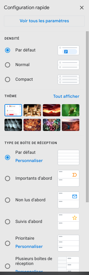 mode sombre gmail