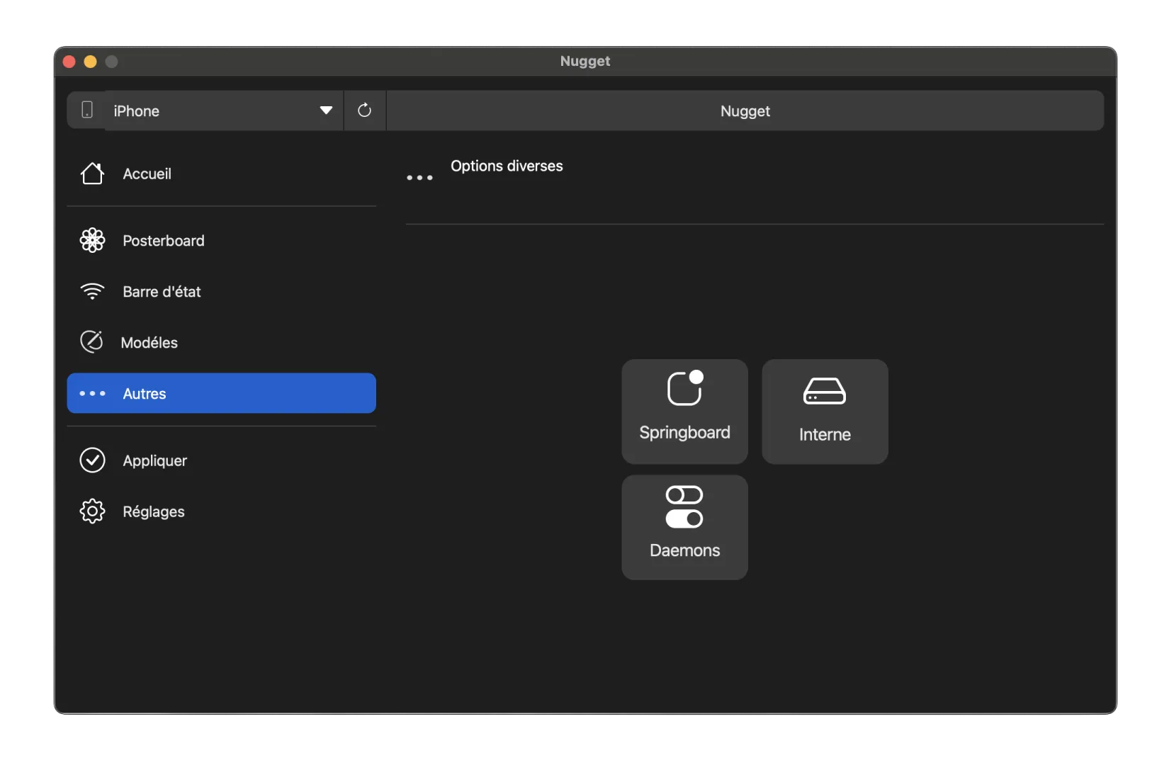 Comment désactiver la détection d'enregistrement d'écran sur iPhone avec Nugget