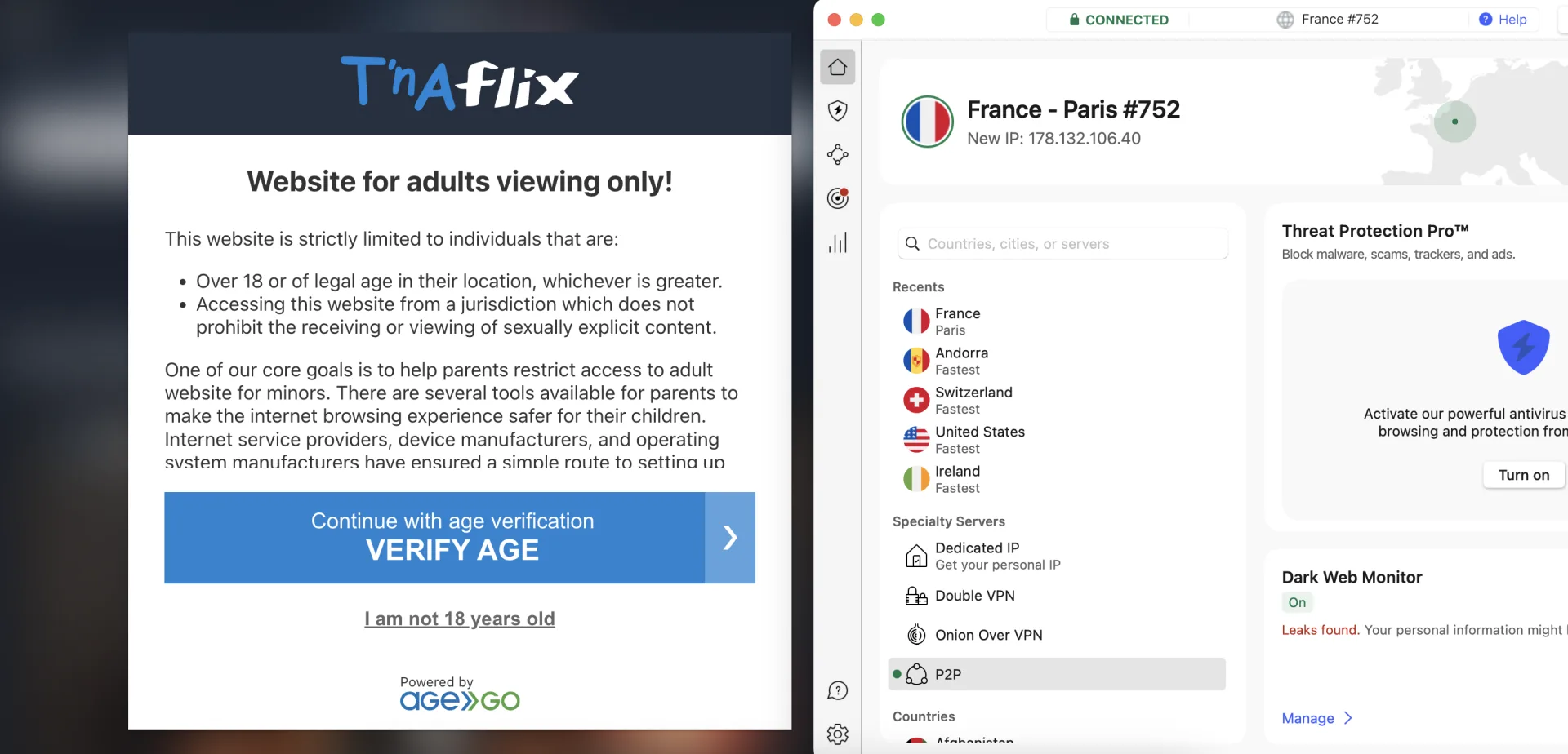 TNAFlix bloqué en France exigences ARCOM