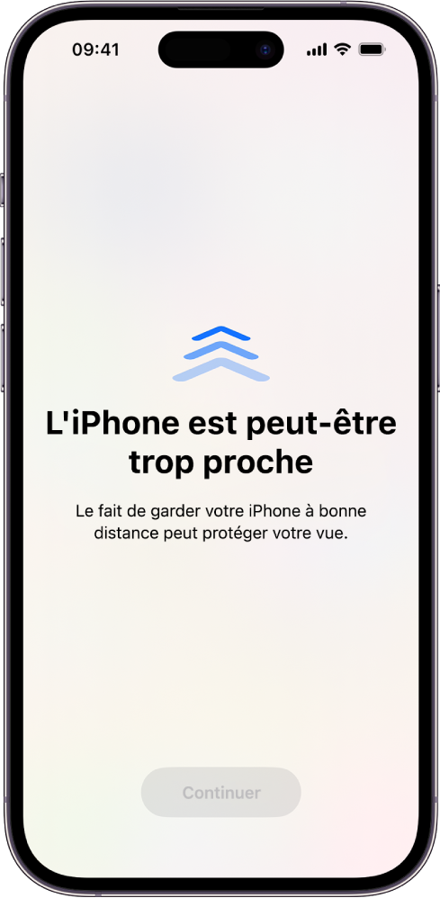 iPhone trop proche distance écran