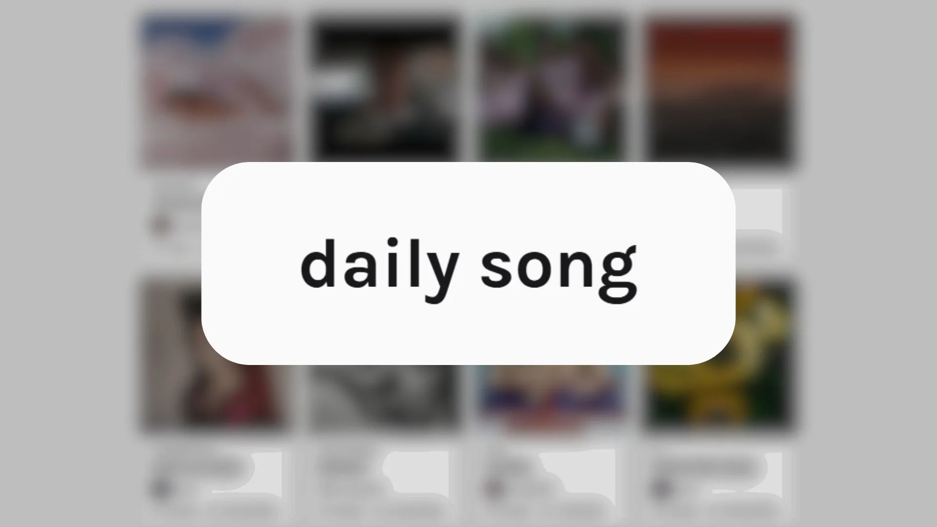 daily song