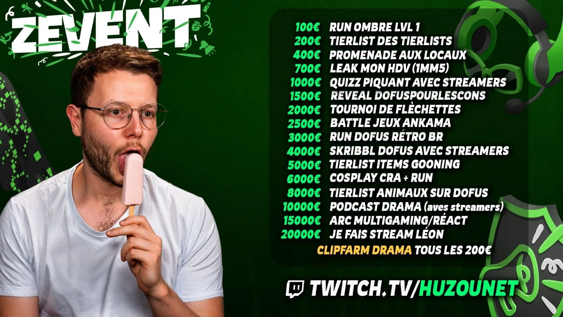 donation goals huzounet