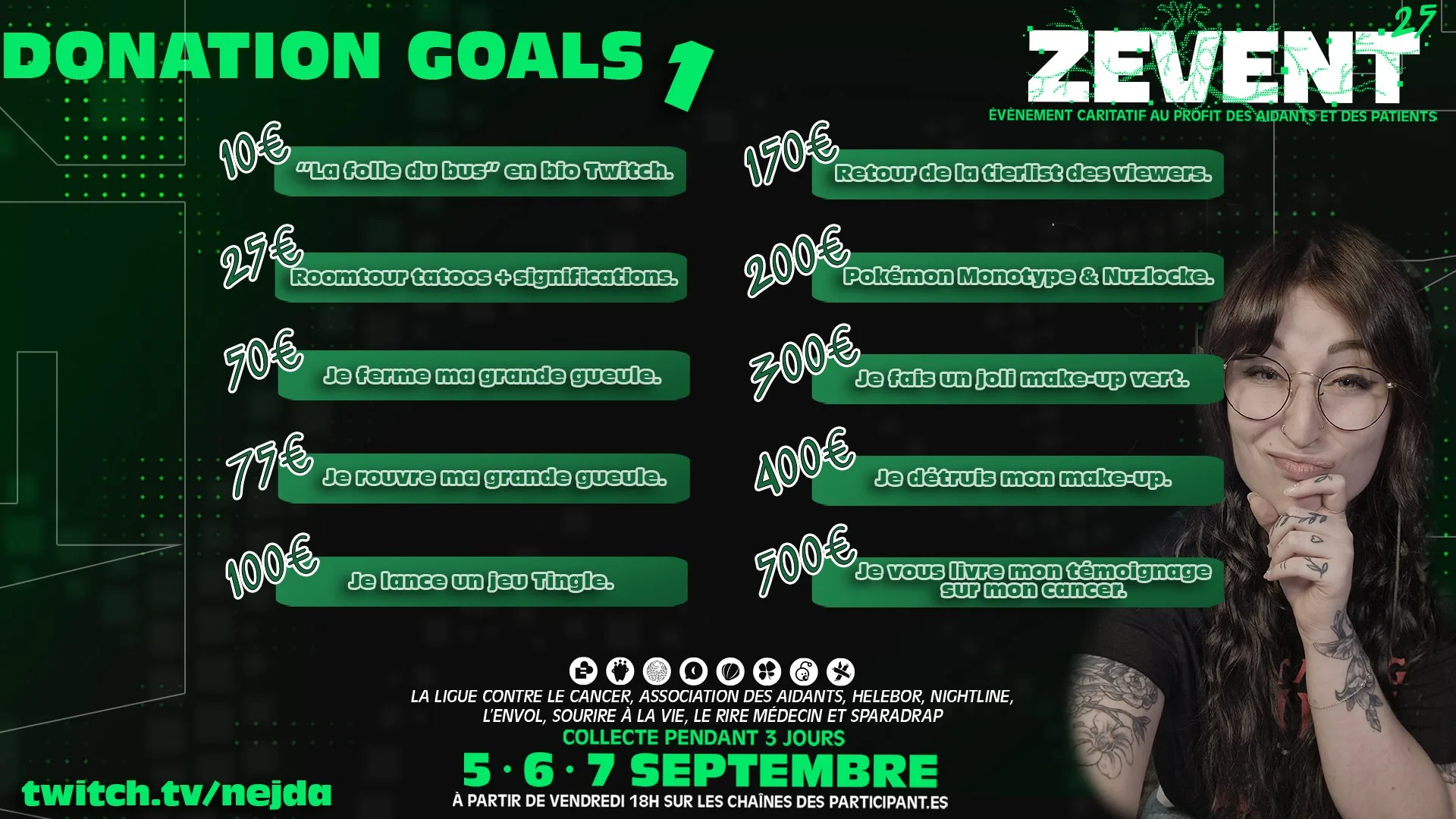 donation goals nejda