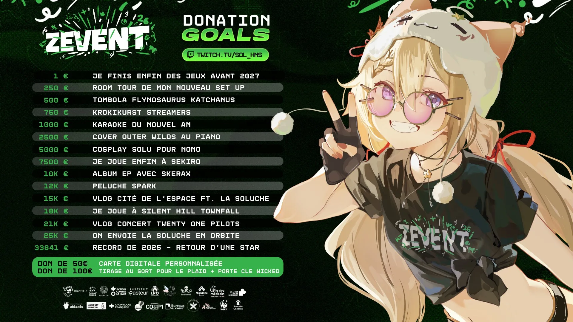 donation goals sol