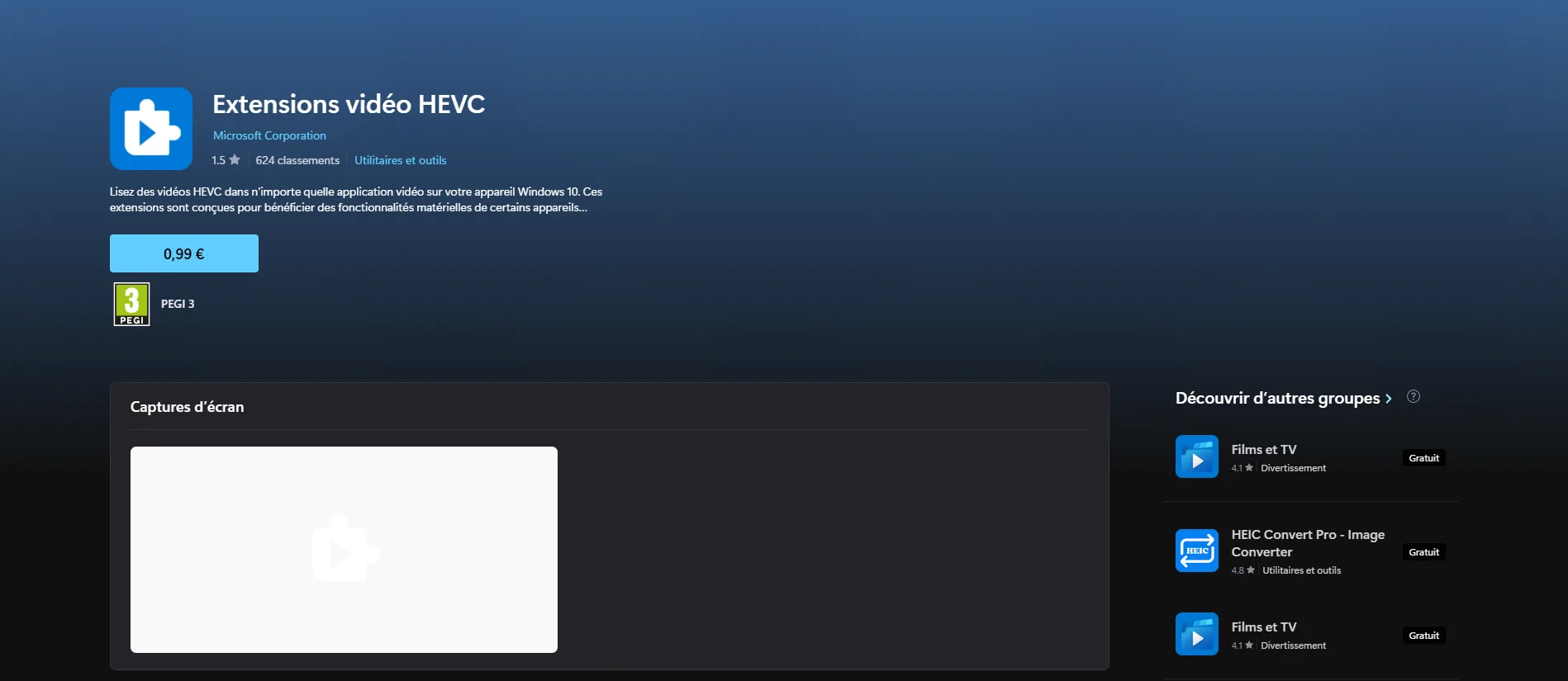 Extensions vidéo HEVC