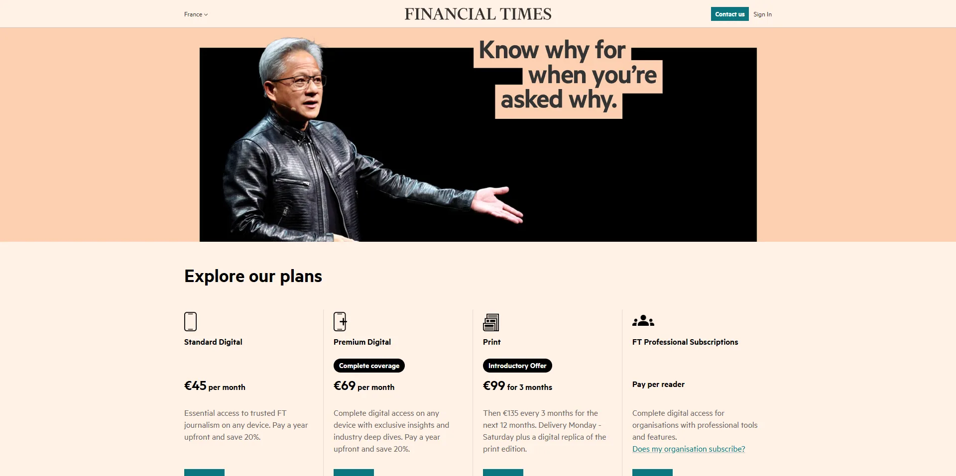 financial times abonnements