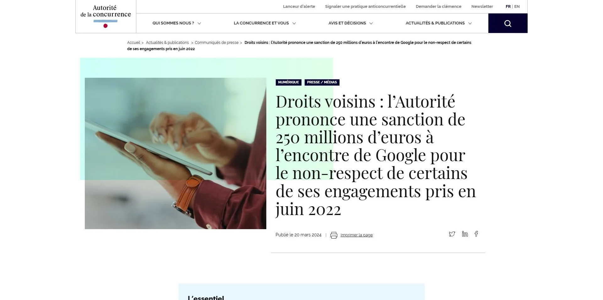 google amende droits voisins