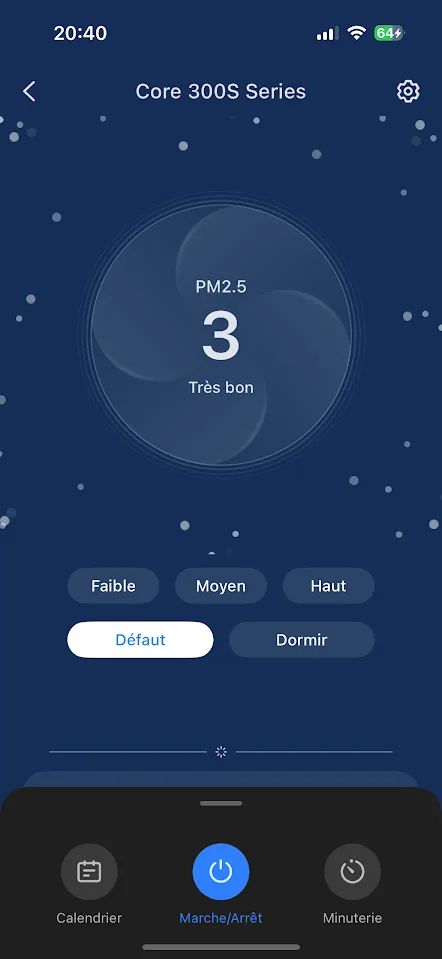 vesync application de la levoit core 300s