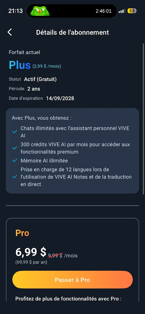 prix des abonnements vive eagles