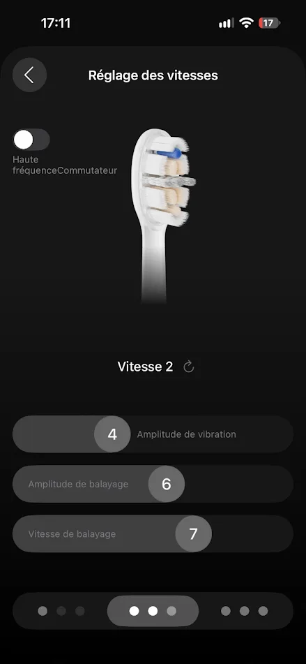 application de la brosse à dent connectée de laifen