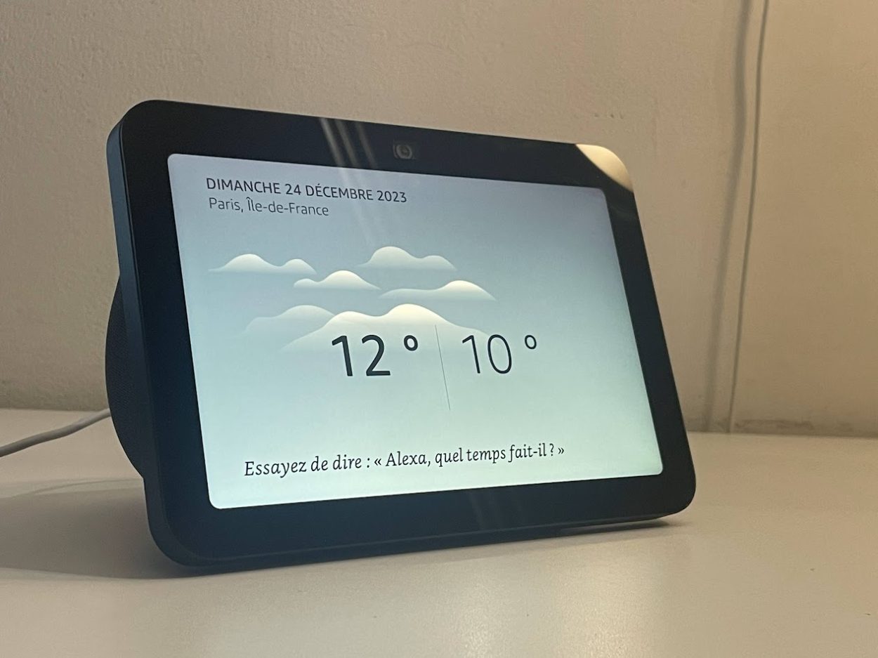 Amazon echo show 8 météo Paris