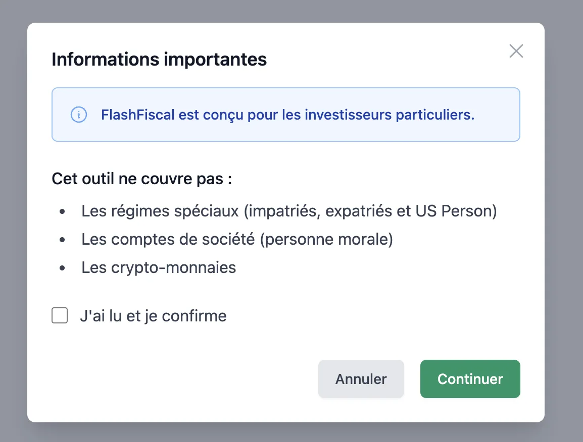 limites flash fiscal