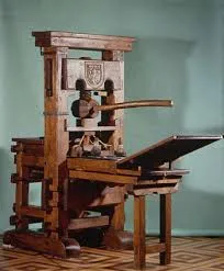 Modèle de presse utilisée par Gutenberg