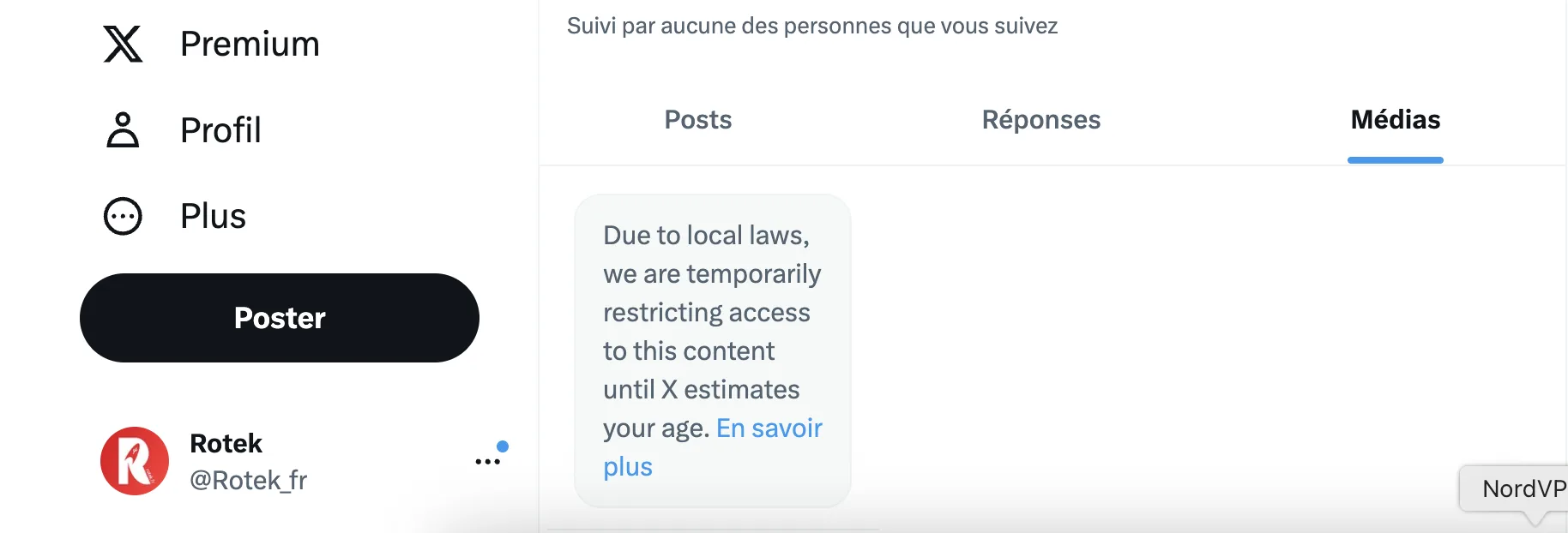 contenu pour adulte X bloqué en France