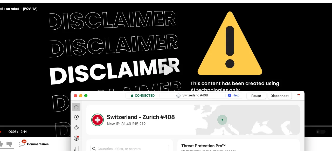 Xvideos débloqué avec connexion suisse NordVPN