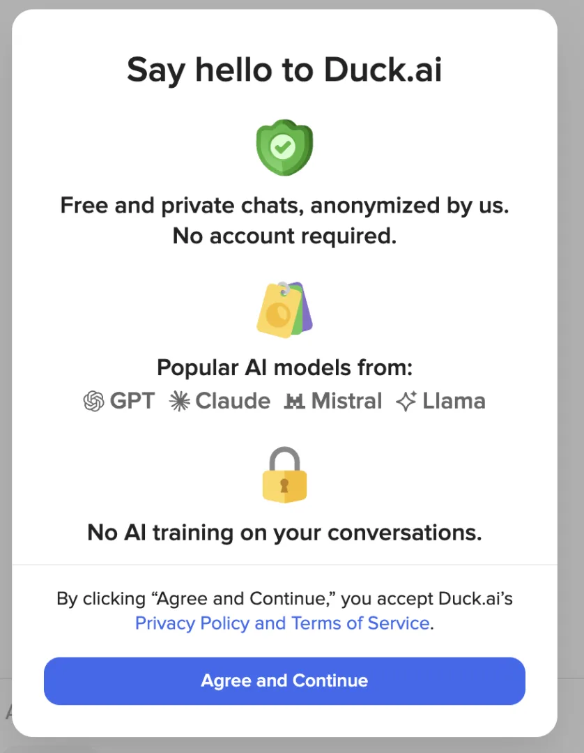 duck ai sans compte gratuit confidentiel