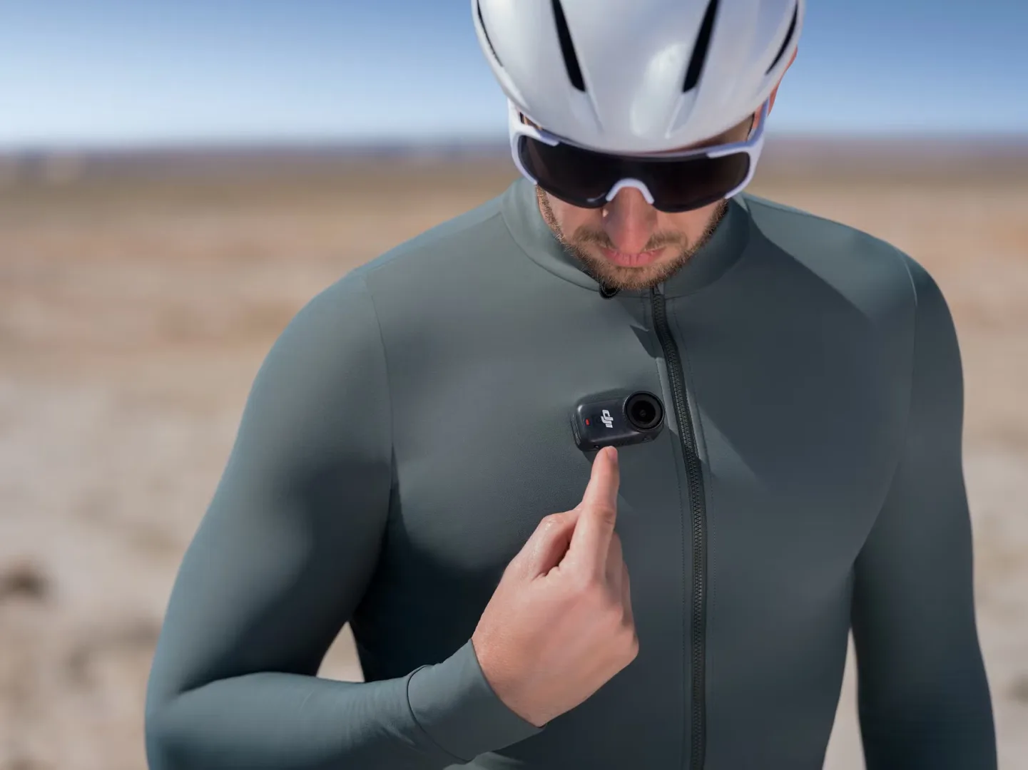 DJI Osmo Nano sur un cycliste