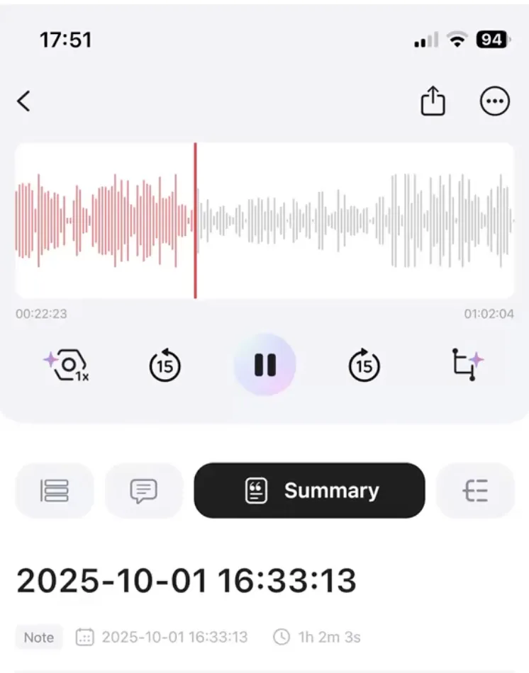 enregistrement Plaud Note